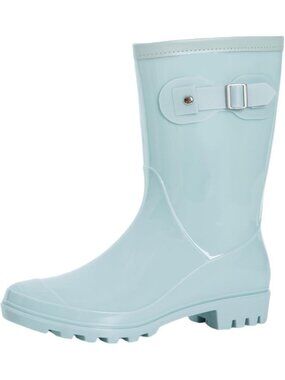 Stylish Waterproof Mid Calf Rain Boots for Women | Anti-Slip Garden Shoes